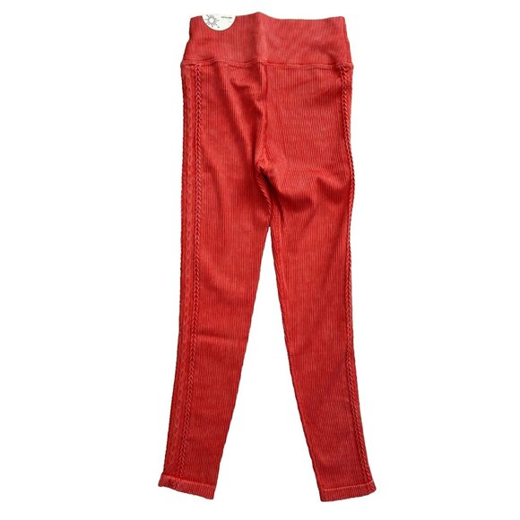 Offline by Aerie High Rise Rib Braided Seamless Legging Coral ( M ) - Picture 2 of 2